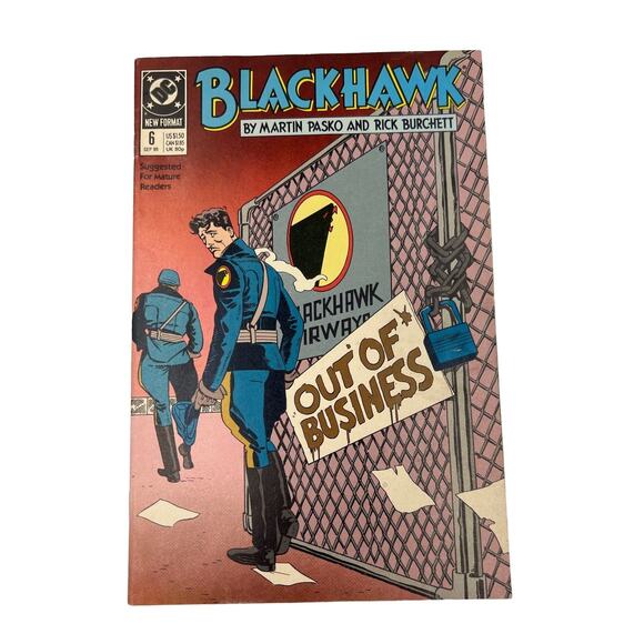 Vintage DC Black Hawk Comic Book #6 September 1989 - Picture 1 of 3